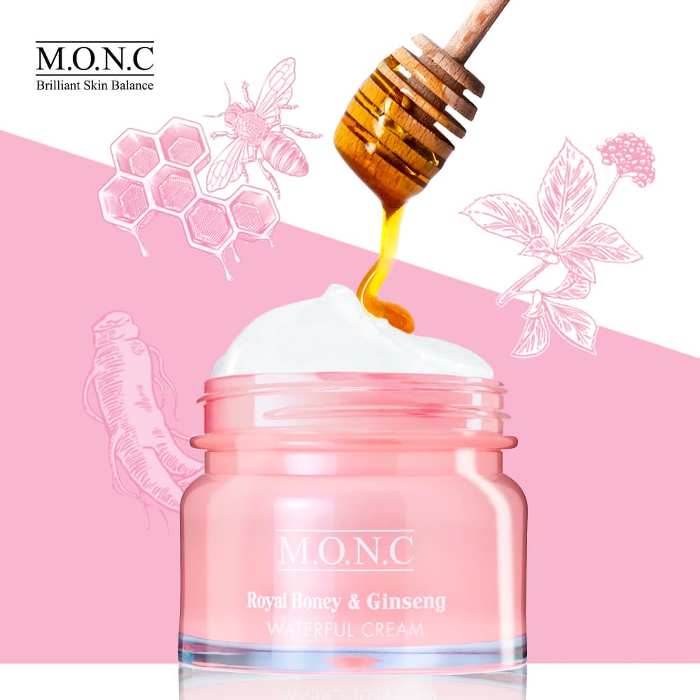 _MONC_ Royal Honey _ Ginseng Waterful Cream 100g_ Soothing cream_ Hydrating cream